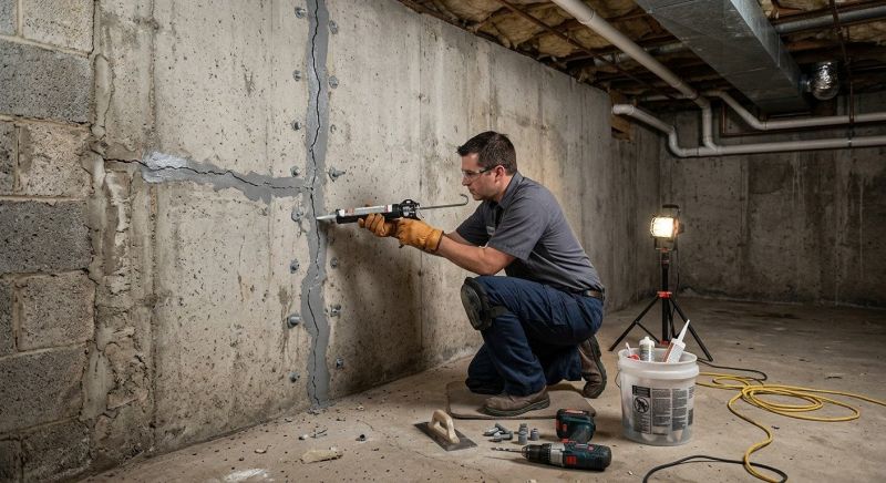 Basement Crack Repair in Pasco County, FL