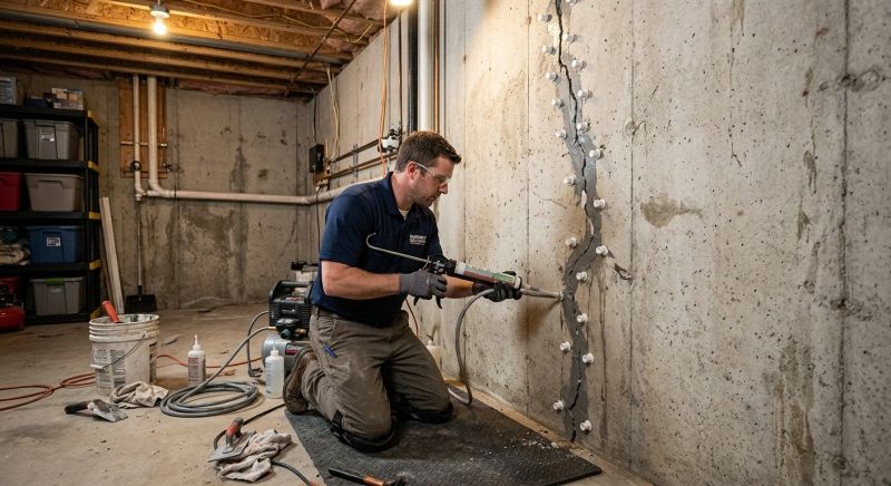 Basement Crack Repair in Pasco County, FL