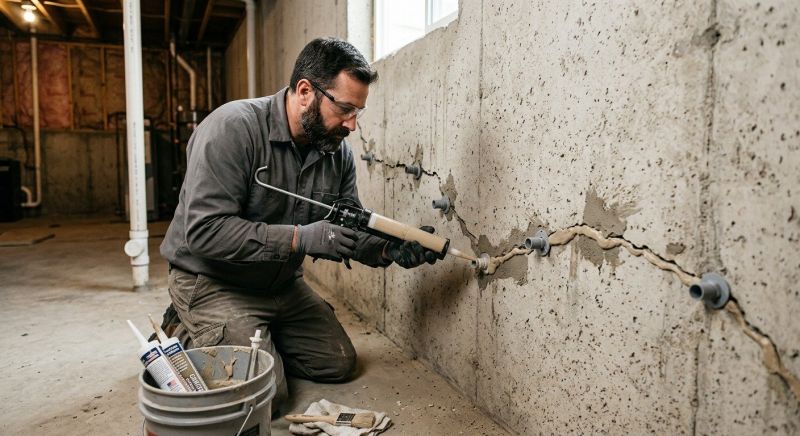 Basement Crack Repair in Pasco County, FL