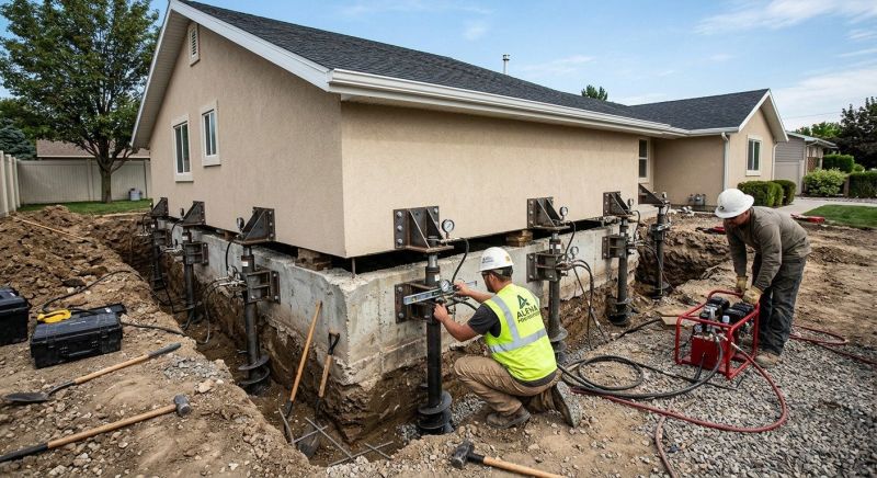 Foundation Pier Leveling in Pasco County, FL