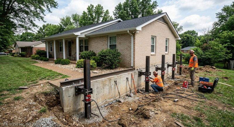 Foundation Pier Leveling in Pasco County, FL