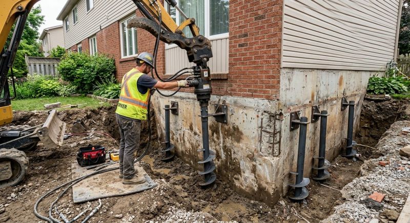 Helical Pile Installation in Pasco County, FL