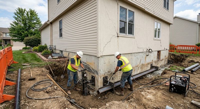 Sinking Foundation Repair in New Port Richey, FL
